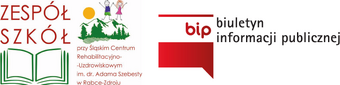 Logo Biuletynu Informacji Publicznej oraz Zespołu Szkół Specjalnych przy Śląskim Centrum Rehabilitacyjno-Uzdrowiskowym im. dr. Adama Szebesty w Rabce-Zdroju sp. z o.o.